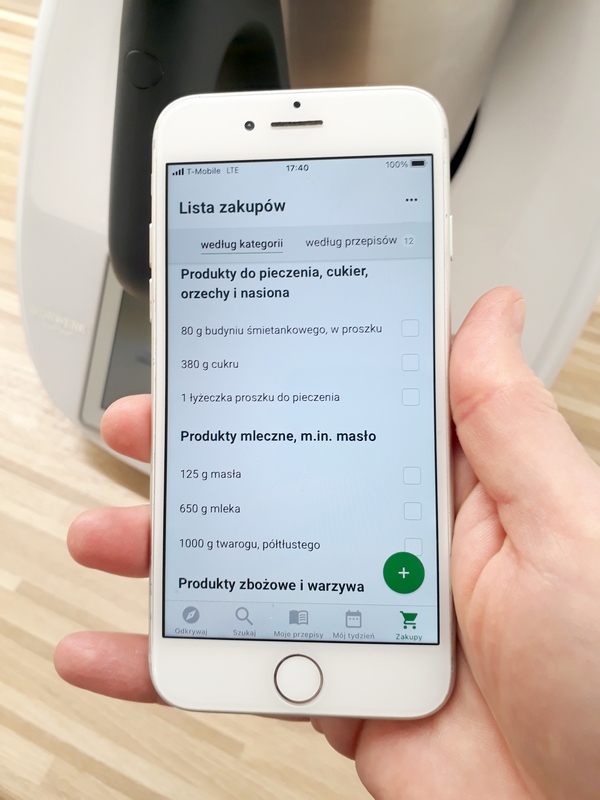 lista zakupów thermomix